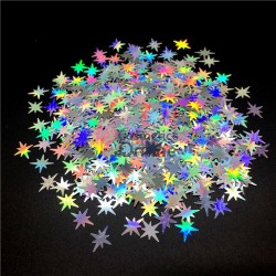 Decoratiuni pentru unghii Argintii Holografice DPA002 Stelute 